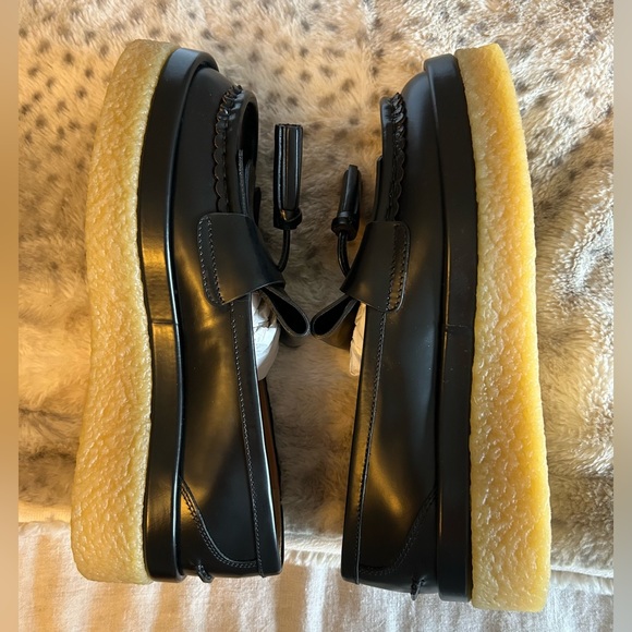 Chloe Platform Black Jamie Loafers Flatfirm Shoes Loafers - Picture 1 of 14
